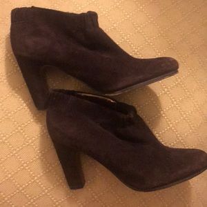 Suede booties